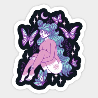 Moonlight Flame Elf Sticker